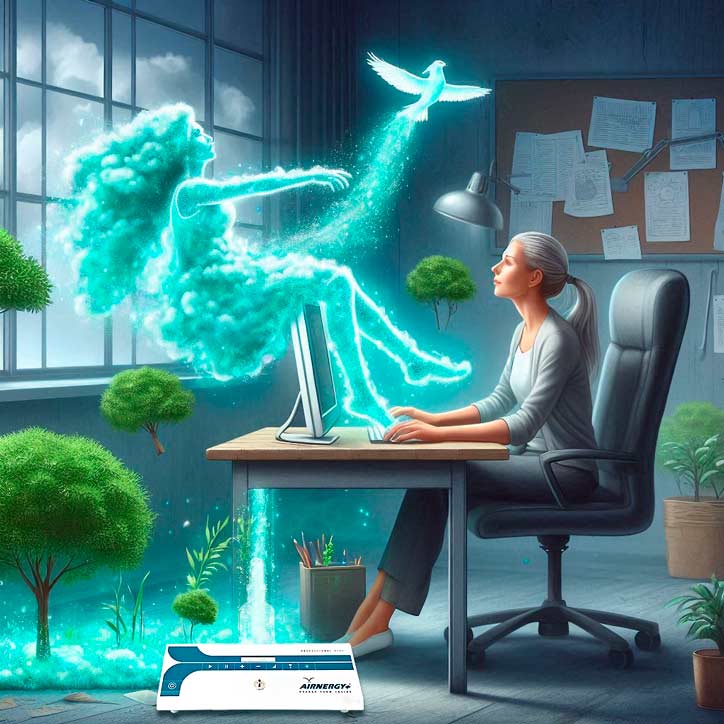 Aufbereitete Atemluft als Wirkstoff bei Stress und Burnout, Selbstheilung, Regeneration, Atmen