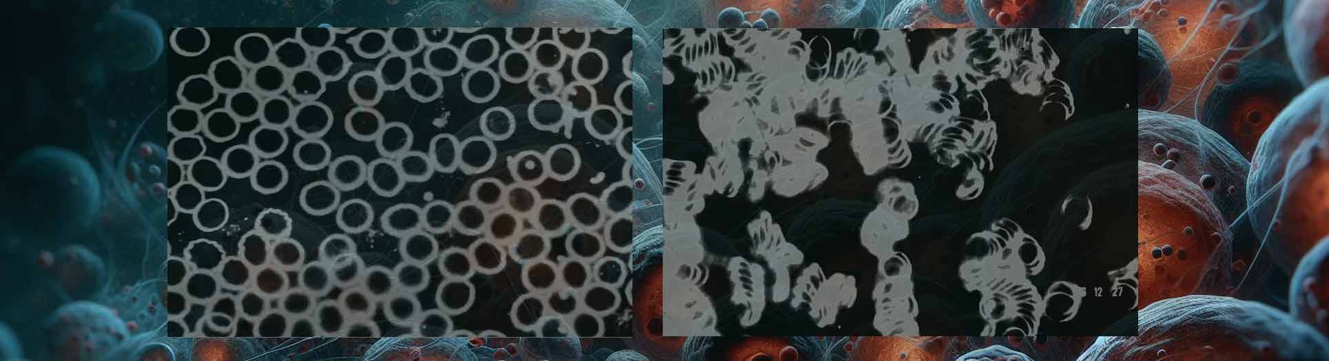 Dunkelfeldmikroskopie: Blutverklumpung (Geldrollenbildung) gelöst, Zellatmung, Selbstheilung, Regeneration, Atmen