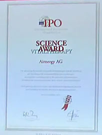 Verleihung IPO Science Award für AIRNERGY, Foto