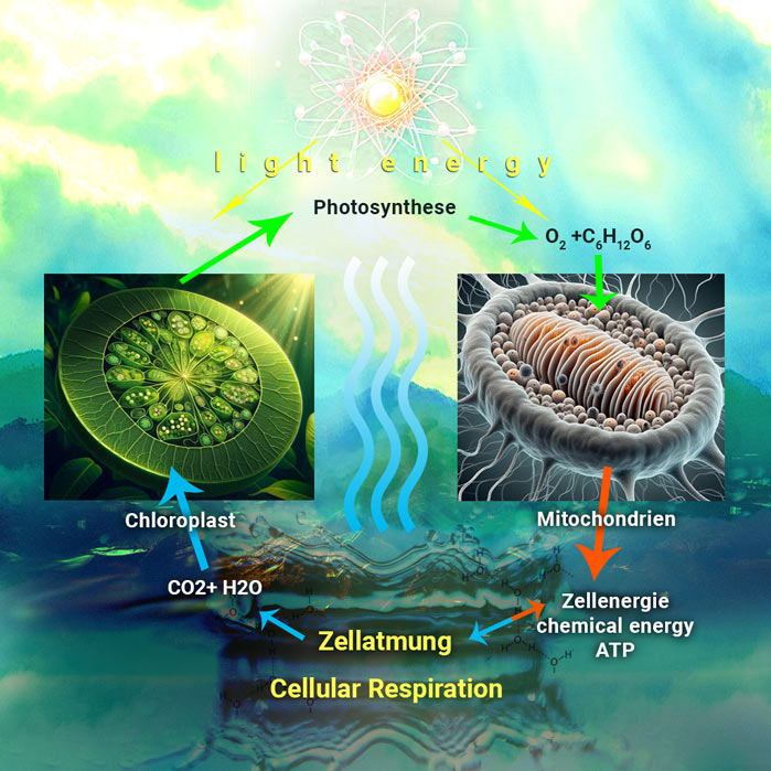 Zellatmung / Cellular-respiration, energie, Atem-Therapie-Sonnenenergie Zellatmung / Cellular-respiration, energie, Atem-Therapie, Sonnenenergie