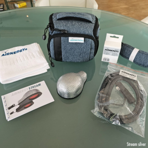 Airnergy Stream Silver Dermovitalisator mit Tasche und Zubehör